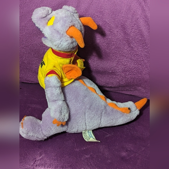 Vintage 1980s Disney Epcot Center Figment Dragon Plushie 10" - Picture 3 of 11
